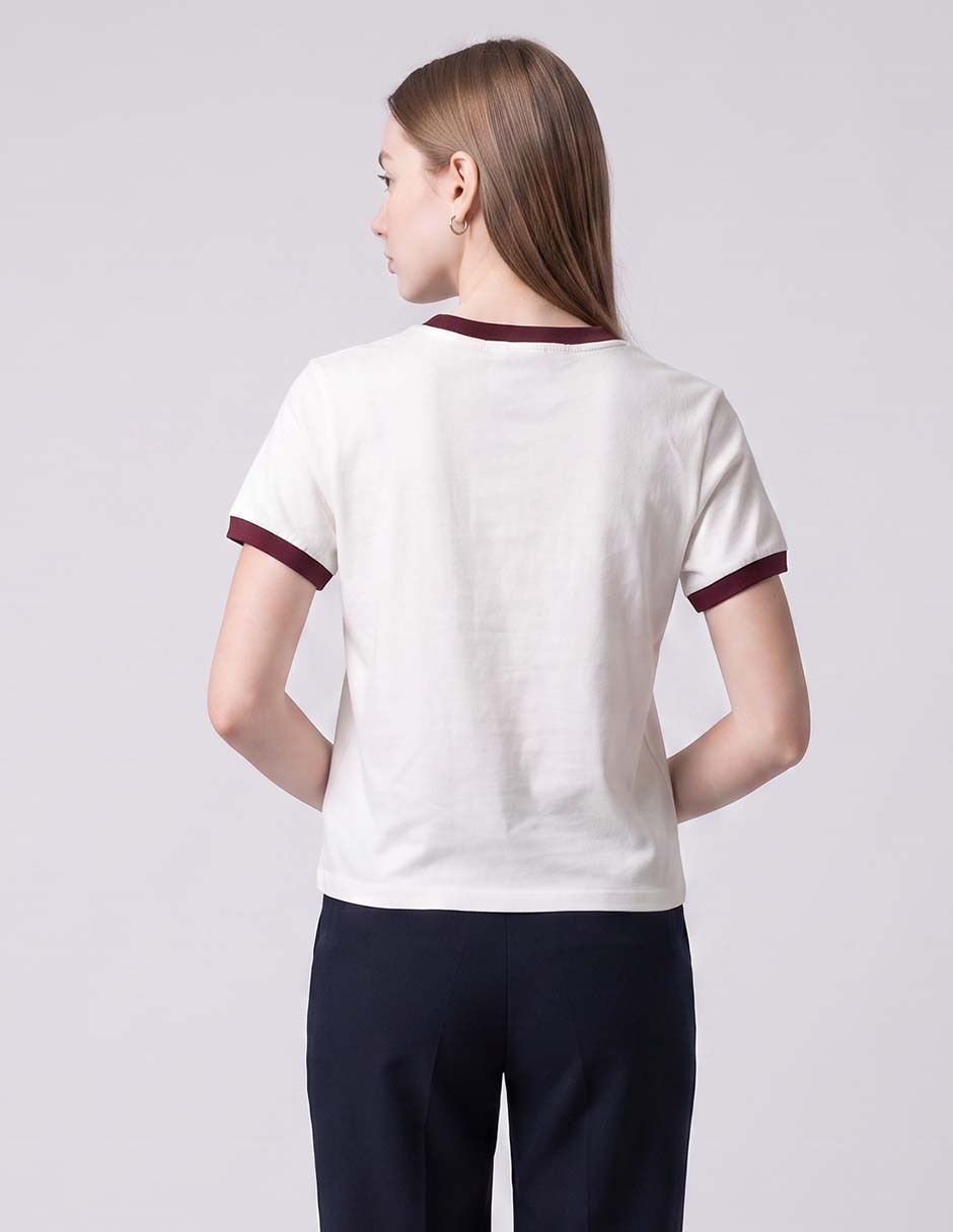 Playera manga corta Disco Fever cuello redondo mujer 2