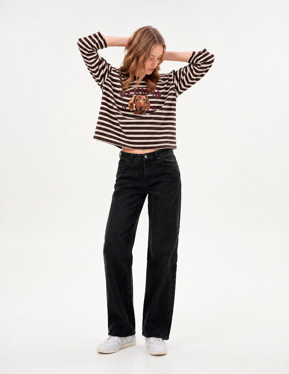 Jeans relajado para mujer 4