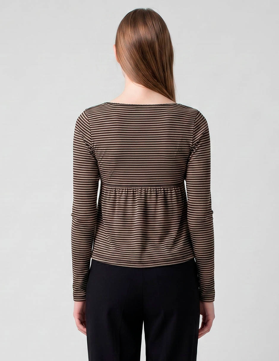 Blusa manga larga para mujer