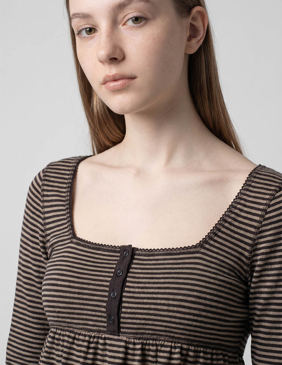 Blusa manga larga para mujer