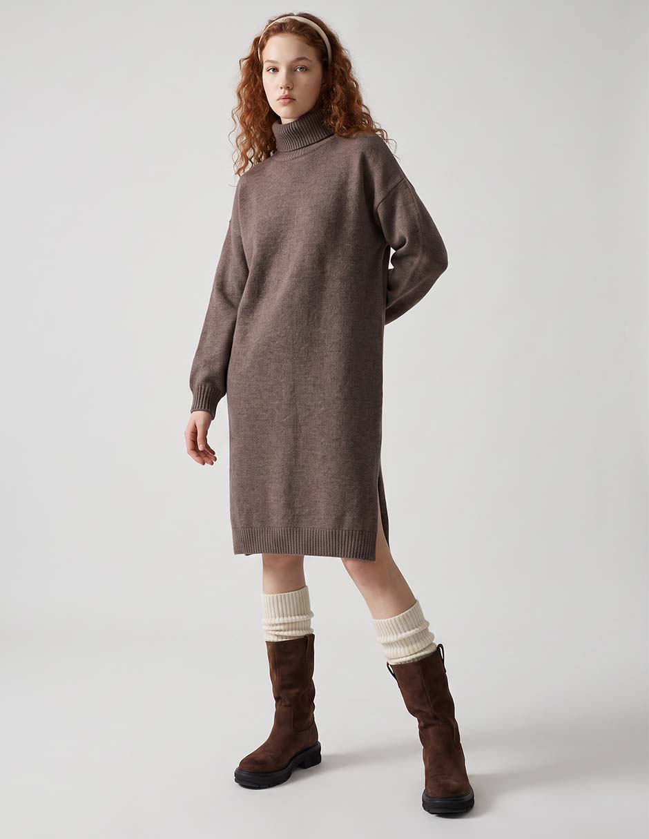Vestido a la rodilla casual para mujer