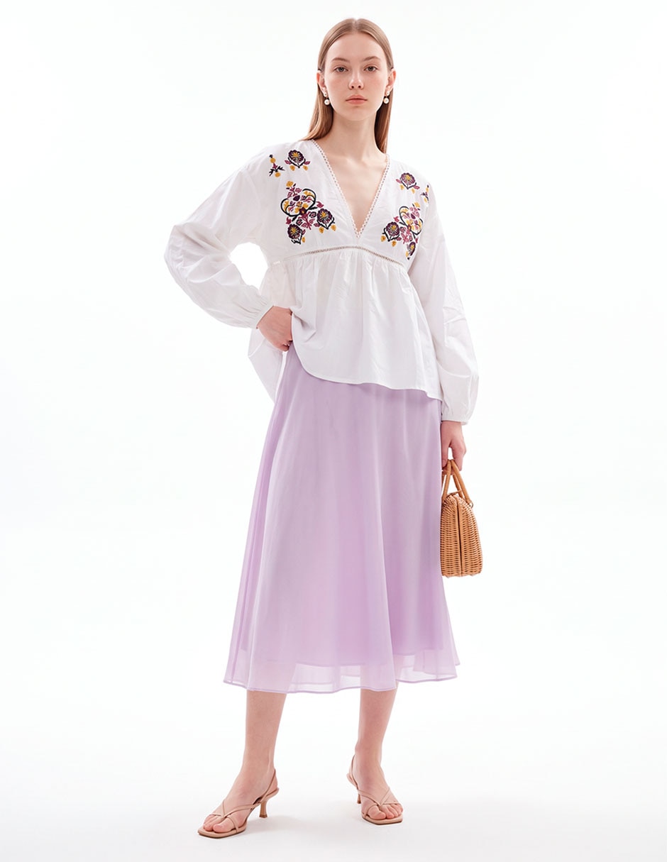 Blusa manga larga para mujer 3