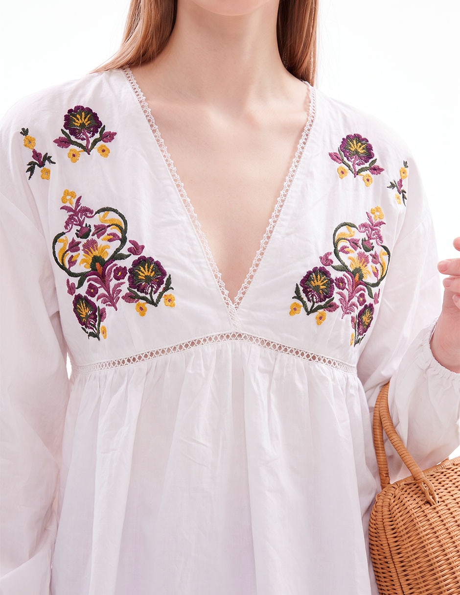 Blusa manga larga para mujer 4