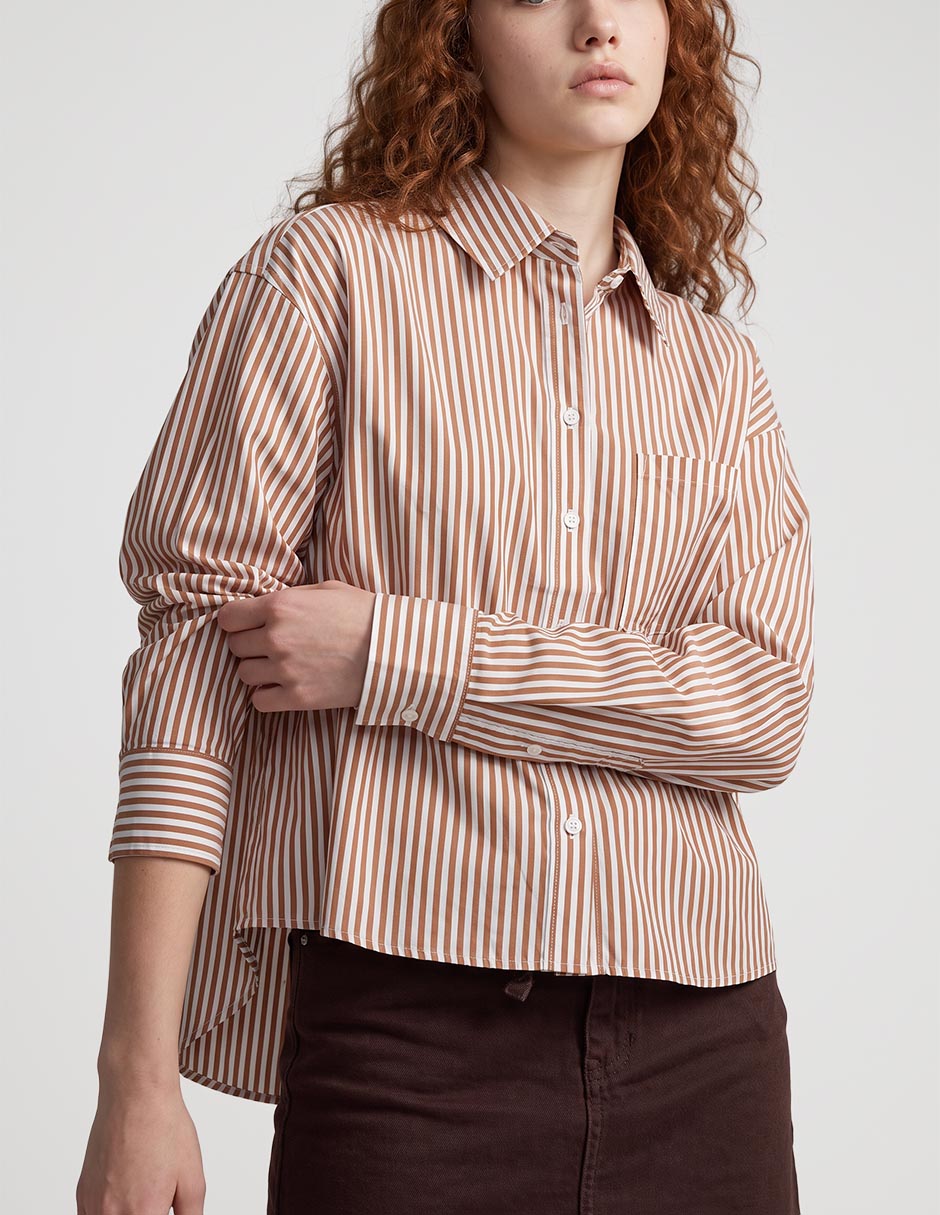 Camisa de algodón manga larga para mujer 3