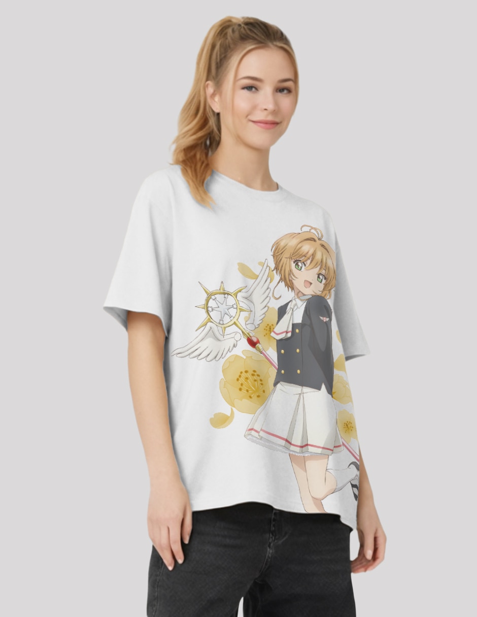 "manga" corta colección caricaturas "cuello" redondo "para mujer" 5