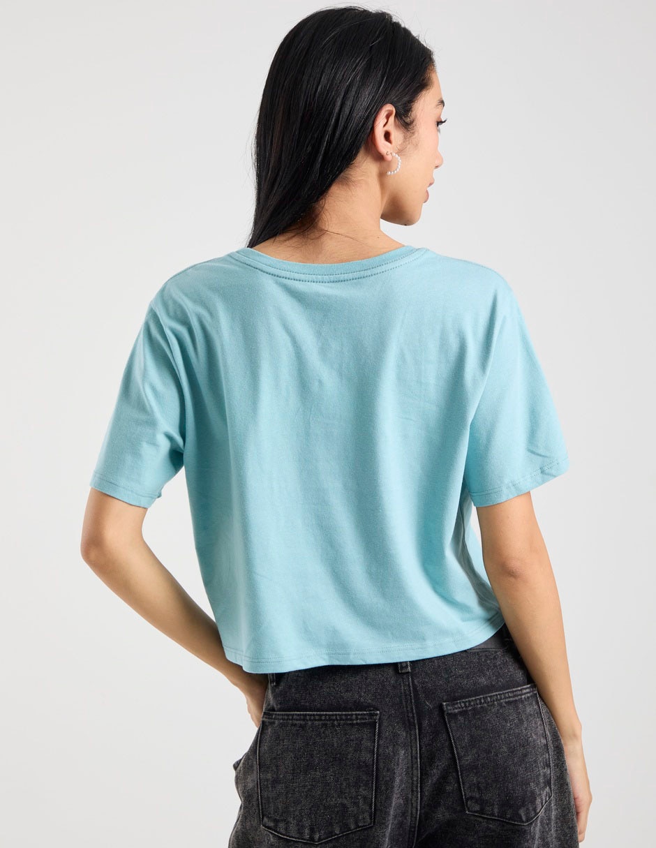 Playera manga corta cuello redondo para mujer 2