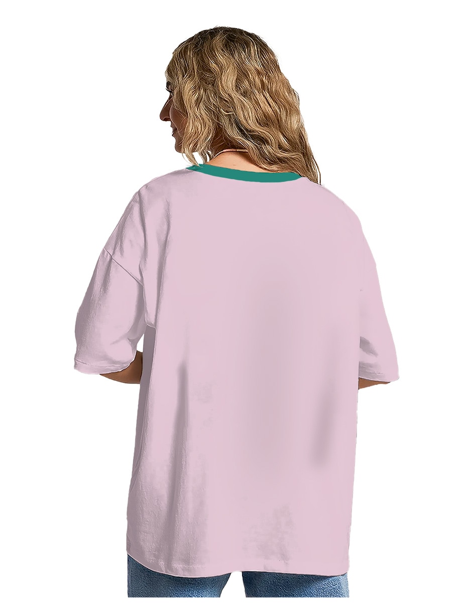Playera manga corta cuello redondo para mujer 3