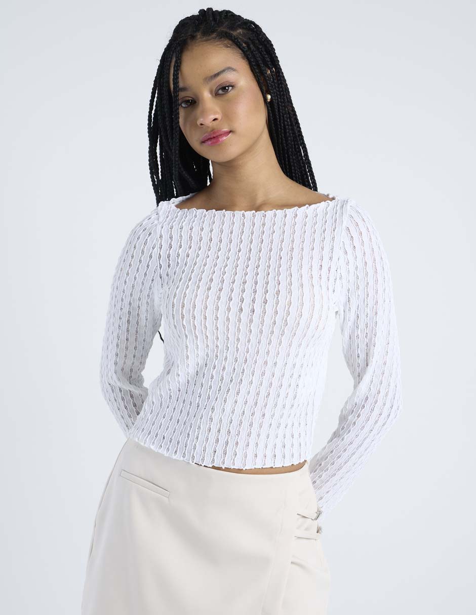 Top cuello ojal 1