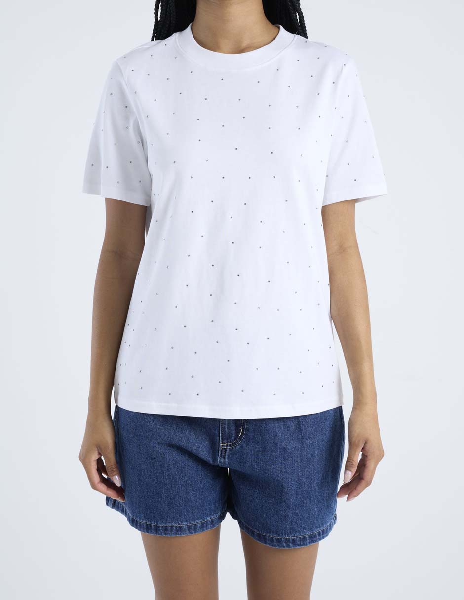 Playera manga corta cuello redondo para mujer 7