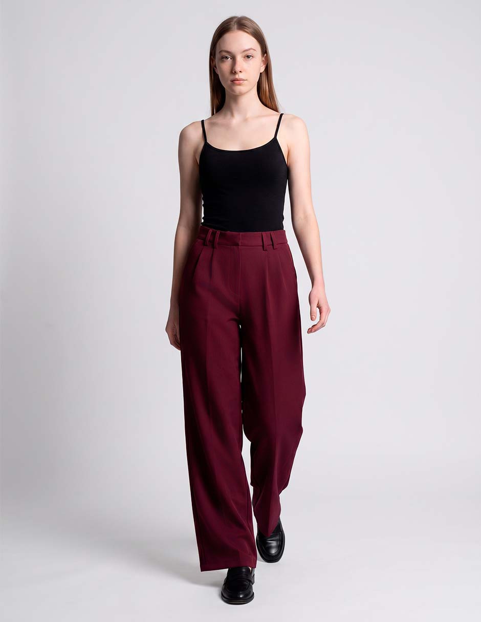 Pantalón de vestir relajado para mujer 3