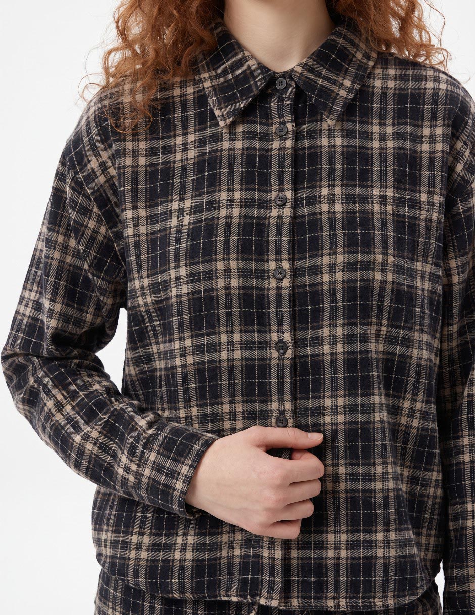 Blusa camisera That´s It manga larga para mujer 3
