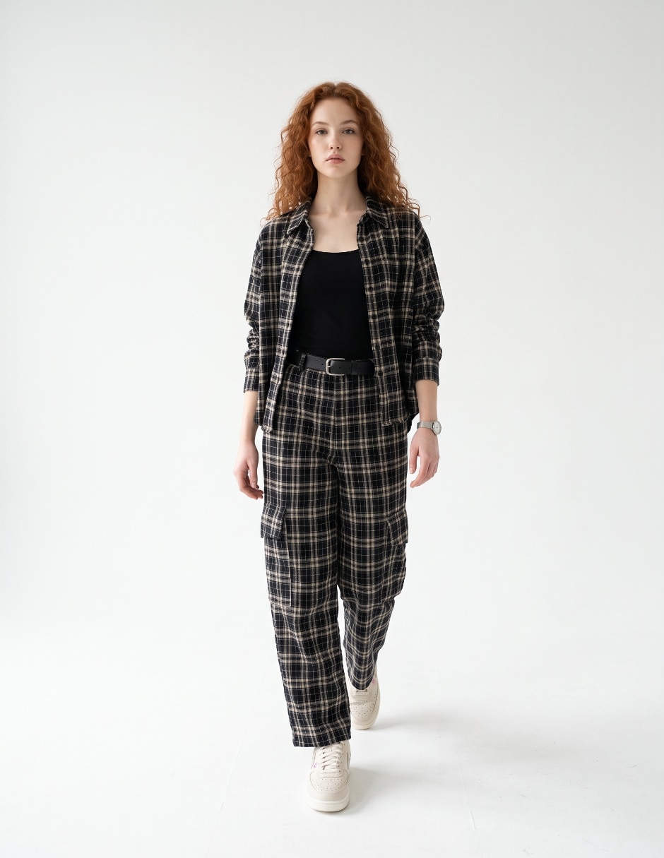 Blusa camisera That´s It manga larga para mujer 4