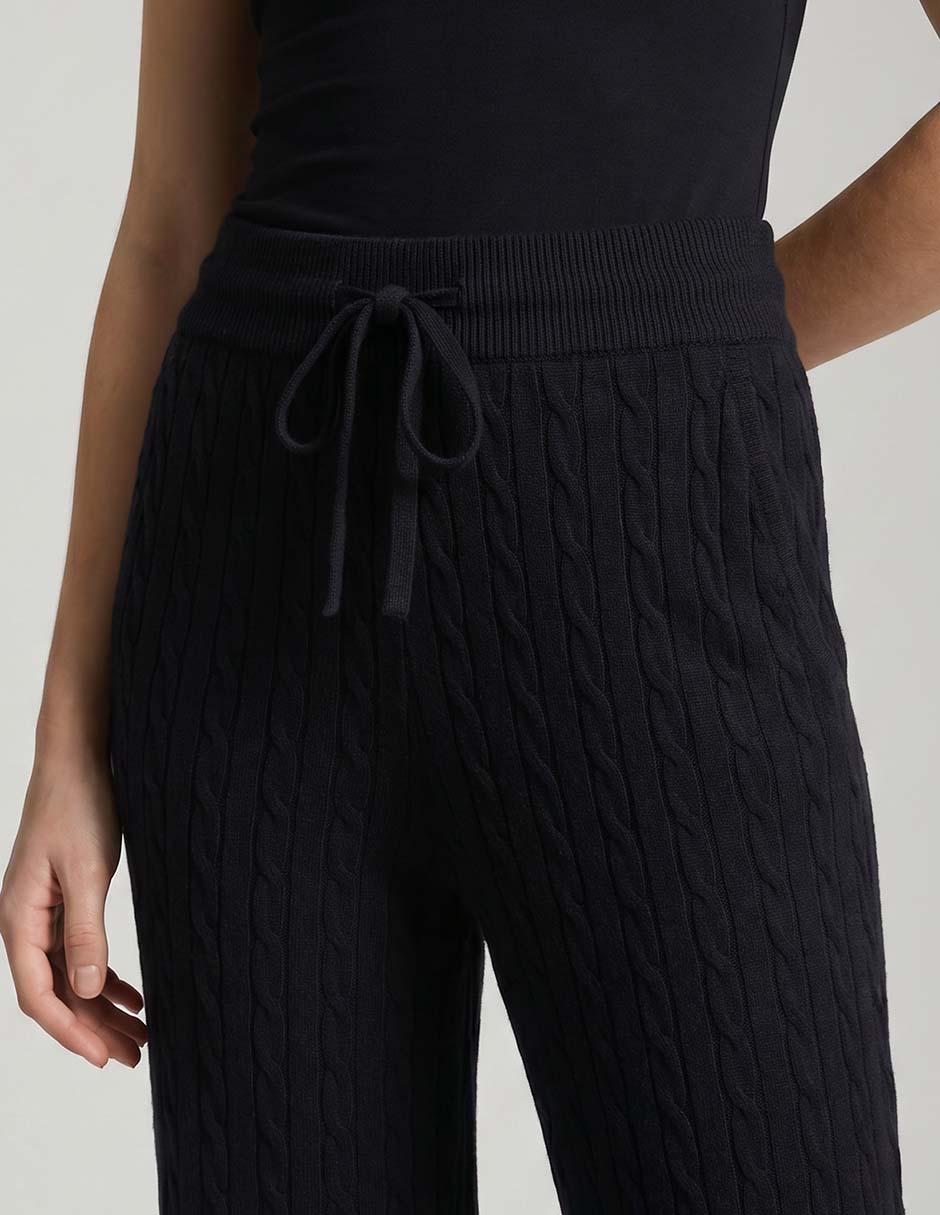 Pants straight con jareta para mujer 3