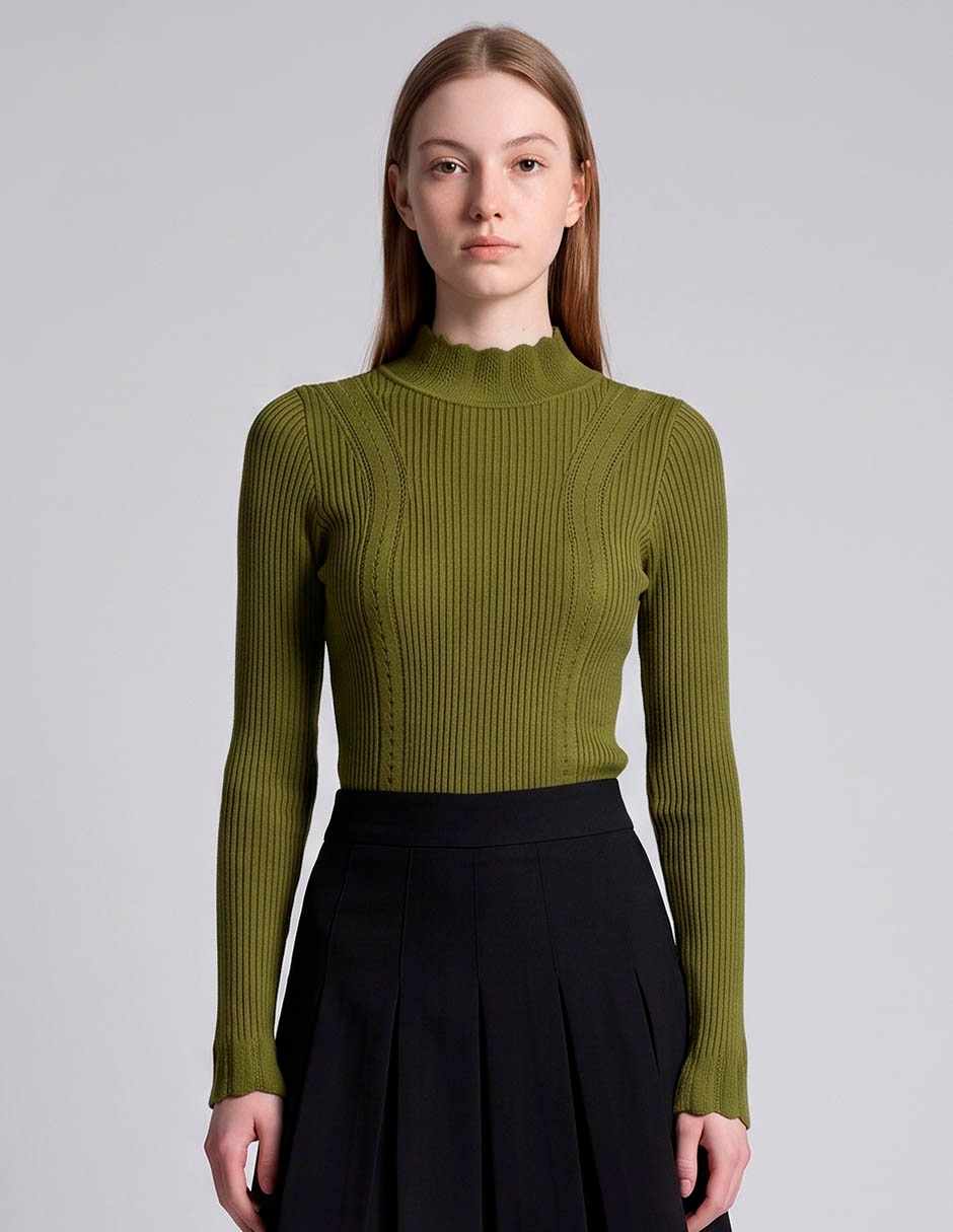 Blusa manga larga para mujer