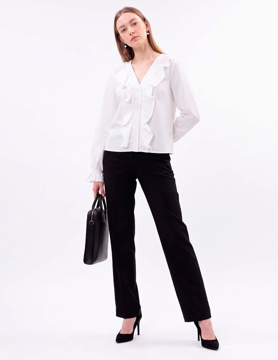 Blusa manga larga para mujer 4