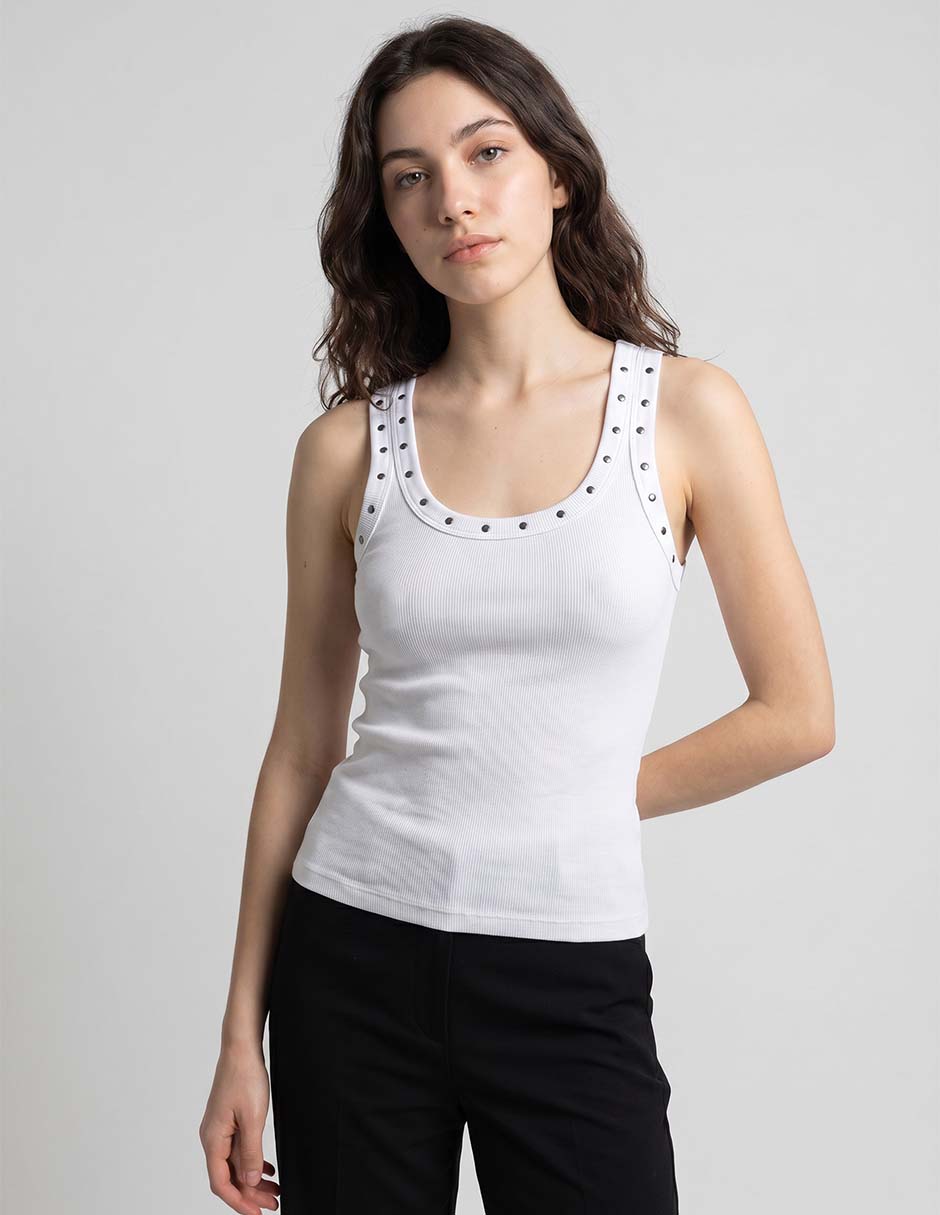 Top cuello regular tirante clásico Top cuello regular tirante clásico