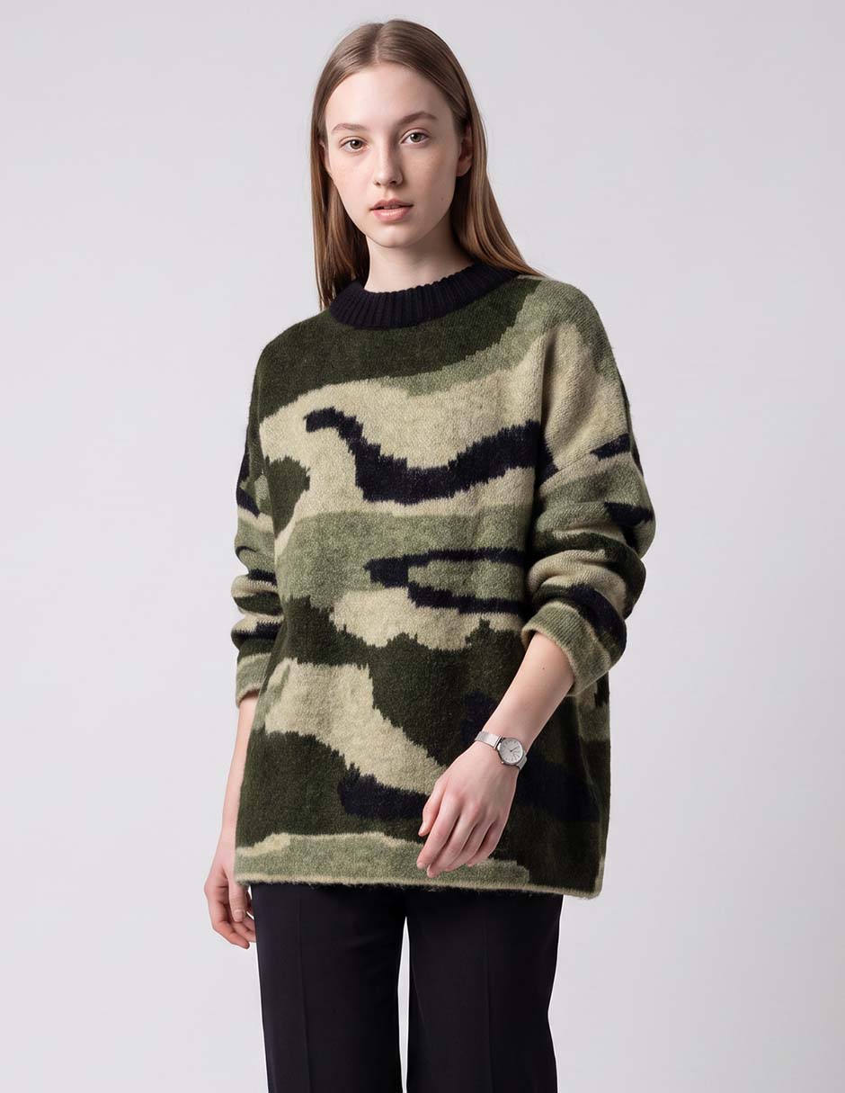 Suéter cuello redondo para mujer Suéter cuello redondo para mujer