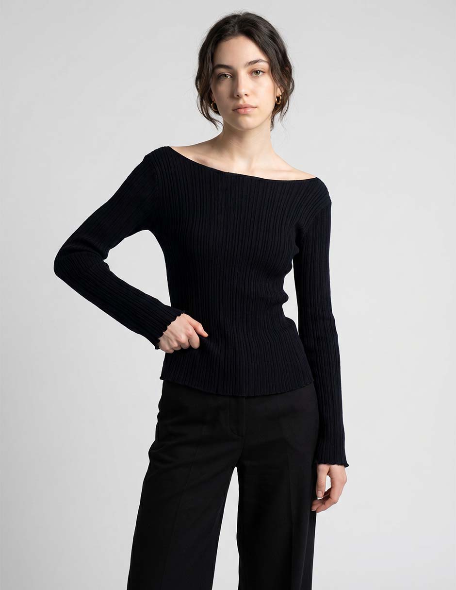 Suéter cuello redondo para mujer Suéter cuello redondo para mujer
