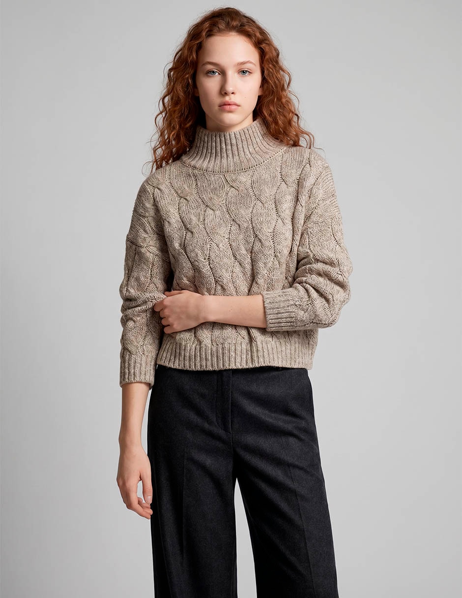 Suéter cuello alto para mujer Suéter cuello alto para mujer
