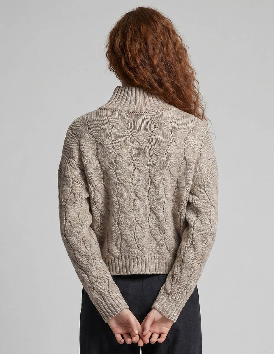 Suéter cuello alto para mujer 2