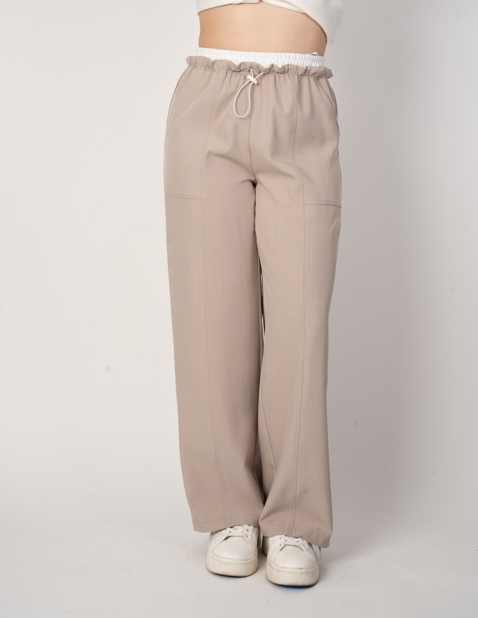 Pantalón regular regular para mujer