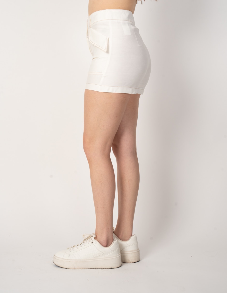 Short/bermuda de poliéster para mujer 4