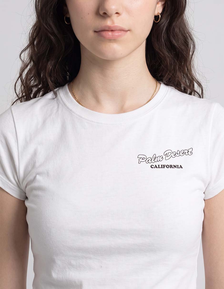 Playera manga corta cuello redondo para mujer 3