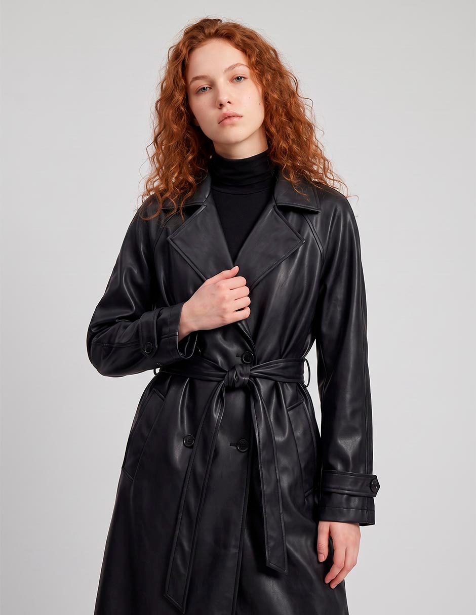 Gabardina con bolsillos para mujer 3