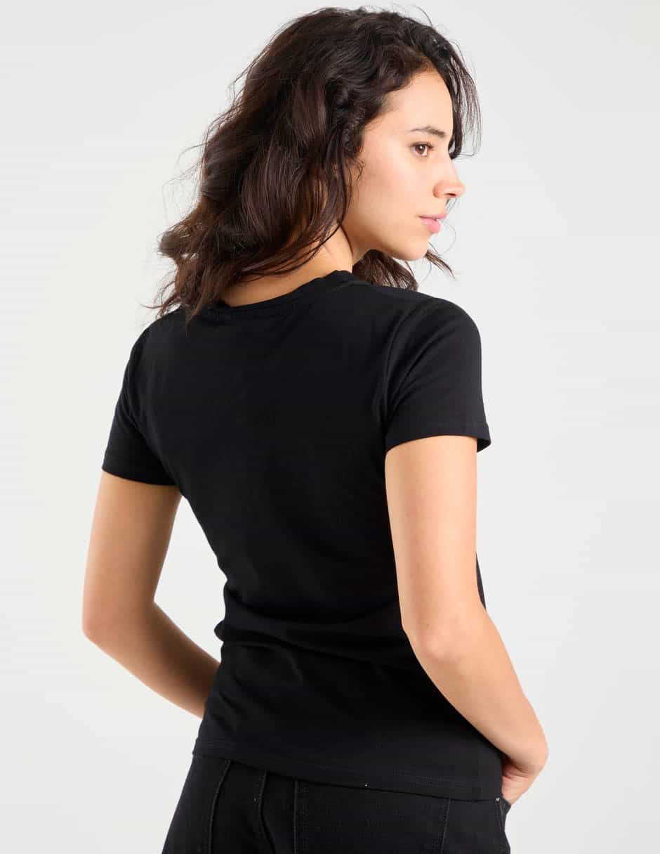 Playera manga corta cuello redondo para mujer 6
