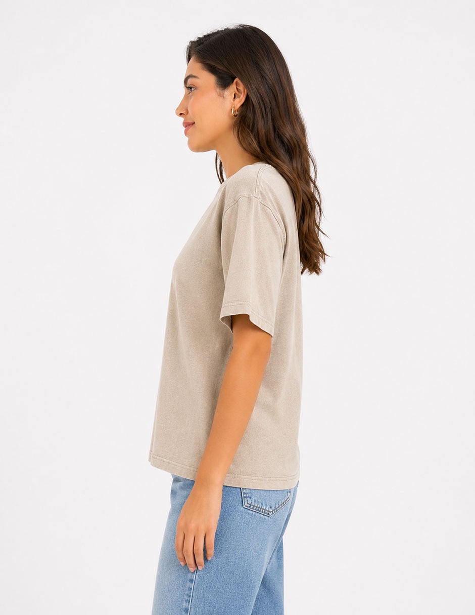 "manga" corta playera "cuello" redondo "para mujer" 2