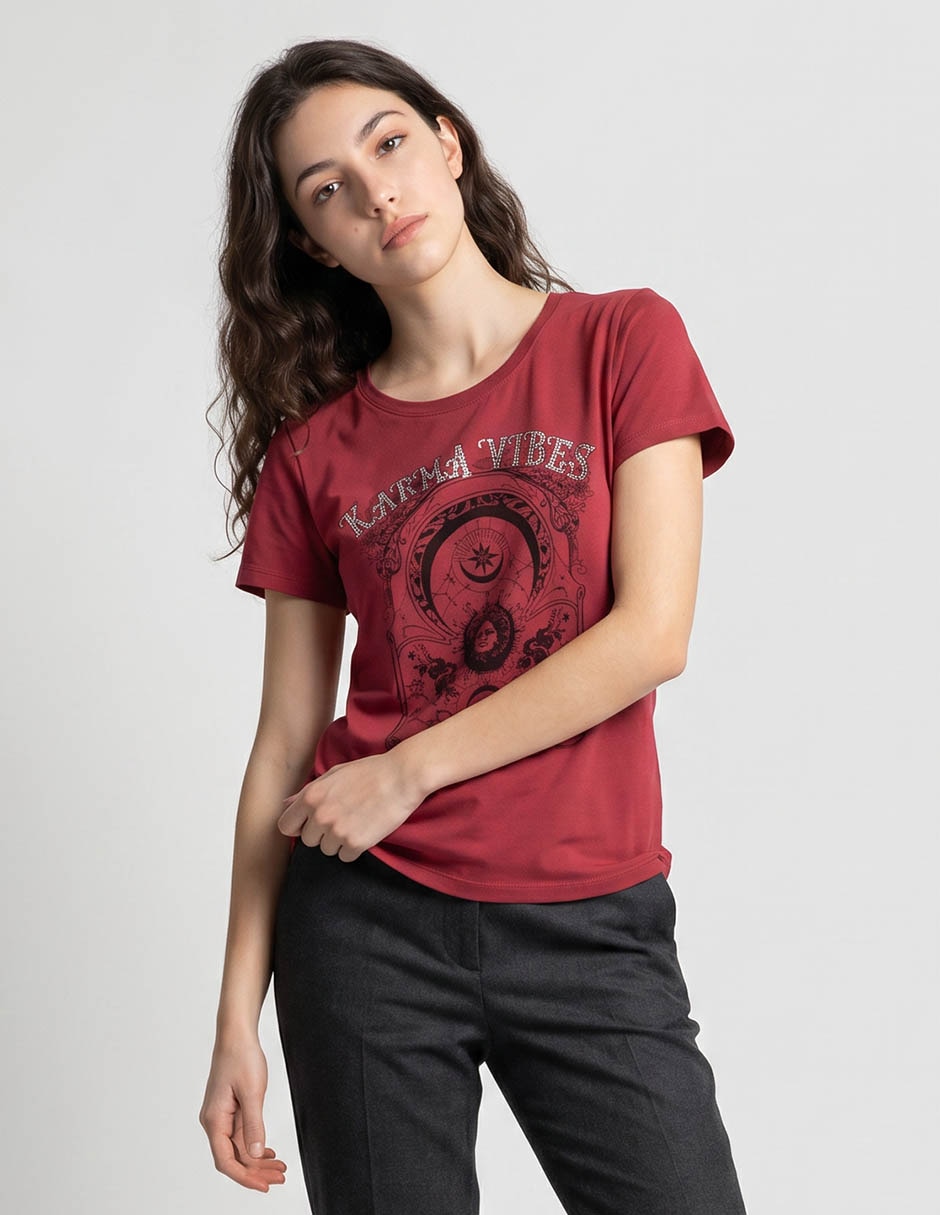 Playera manga Corta No aplica cuello Redondo para mujer Playera manga Corta No aplica cuello Redondo para mujer