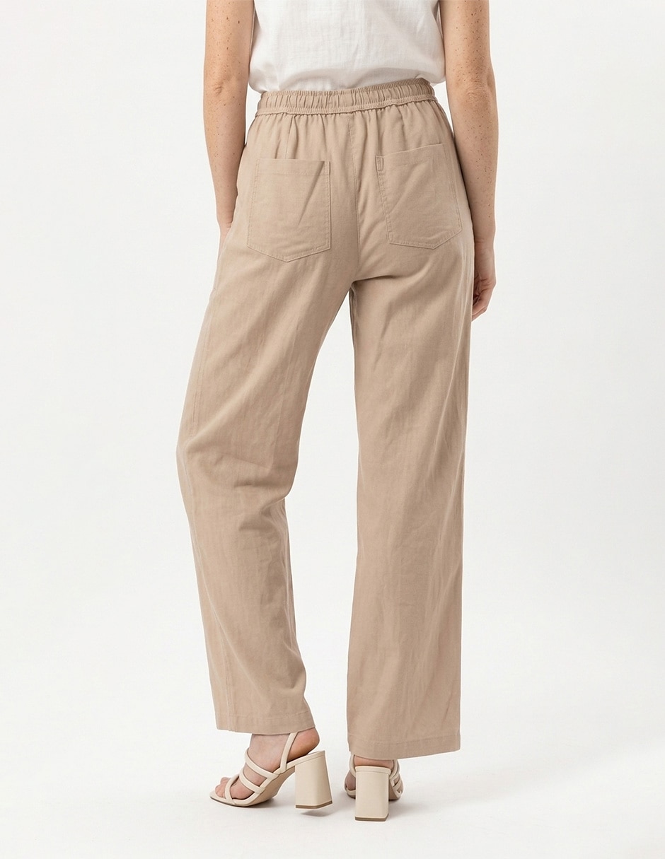 Pantalón regular regular para mujer 4