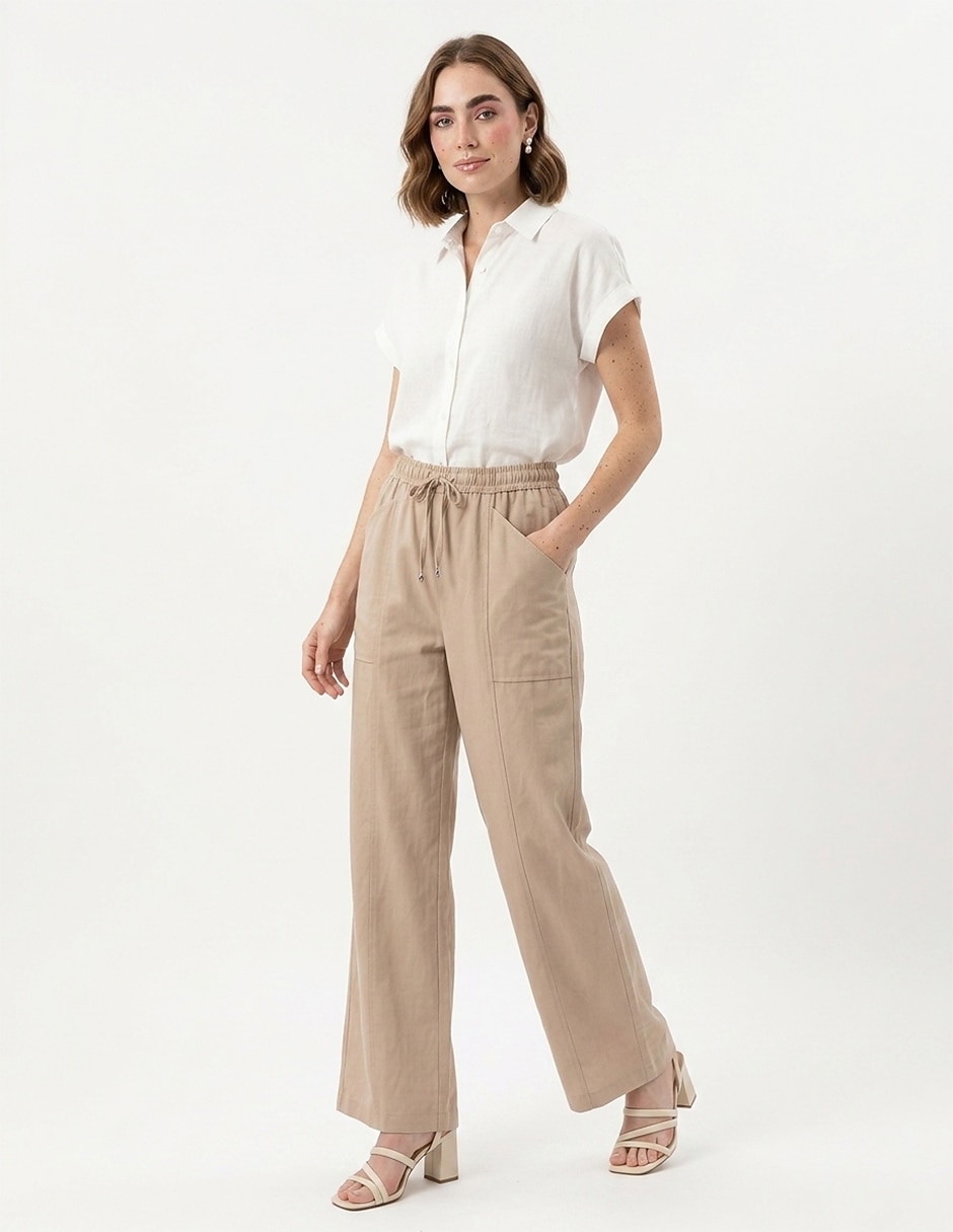 Pantalón regular regular para mujer