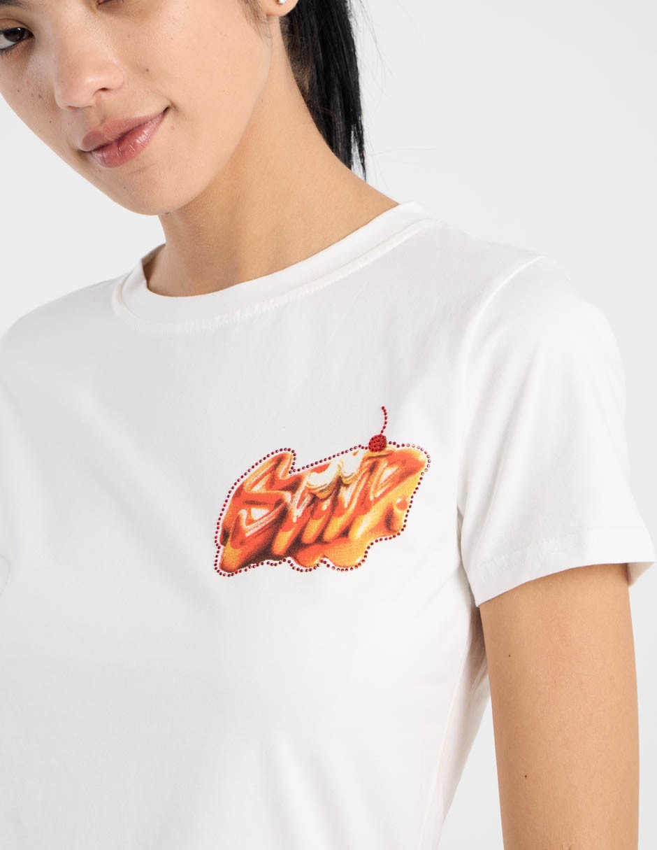 Playera cuello redondo para mujer 4
