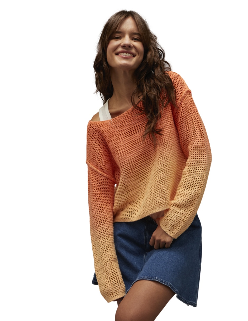 Blusa manga larga para mujer
