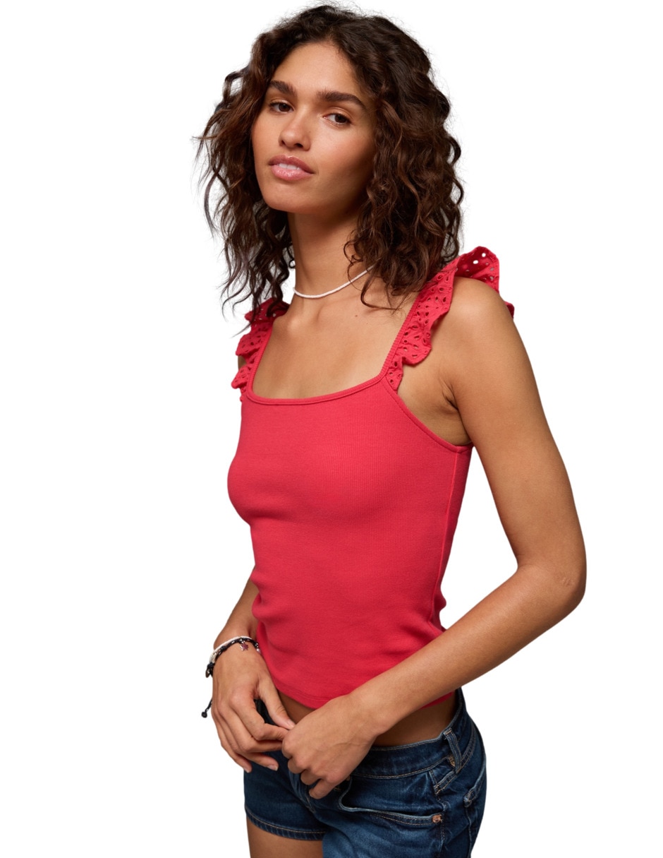 Blusa manga corta para mujer