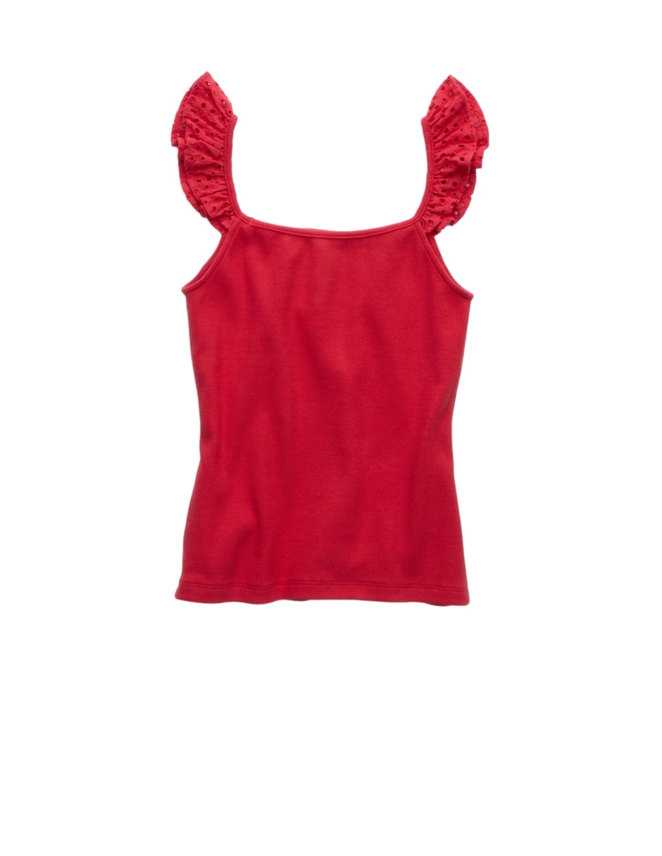 Blusa American Eagle manga corta para mujer