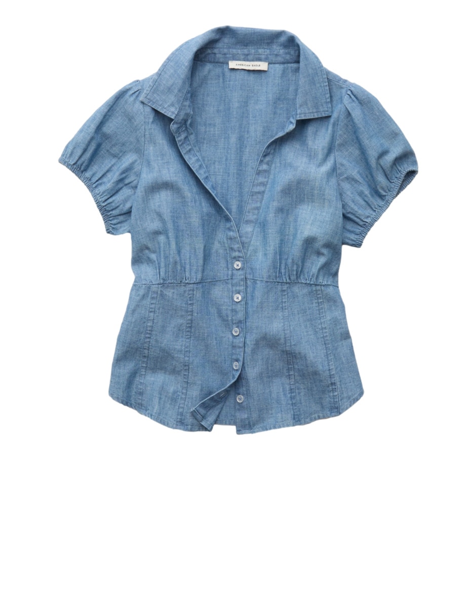 Blusa American Eagle manga corta para mujer