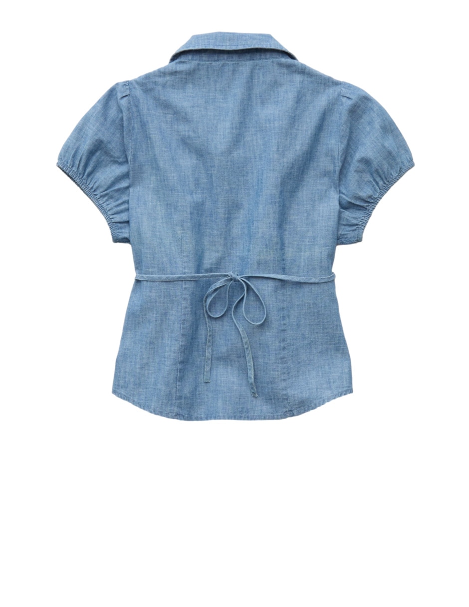 Blusa American Eagle manga corta para mujer