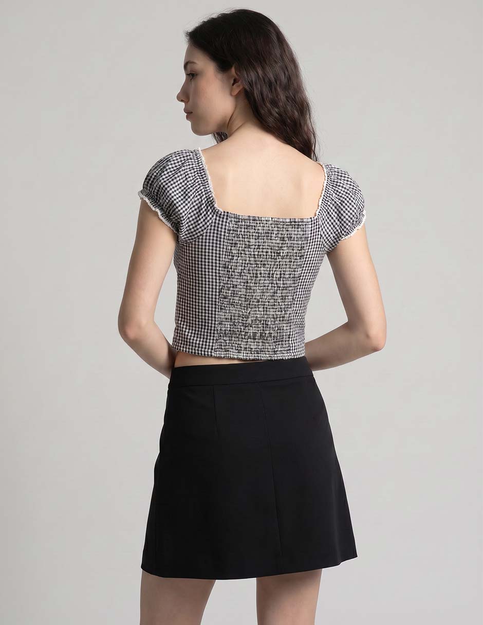 Blusa American Eagle Blusa Manga Corta Para Mujer