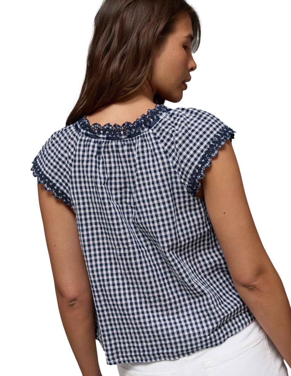 Blusa American Eagle manga corta para mujer