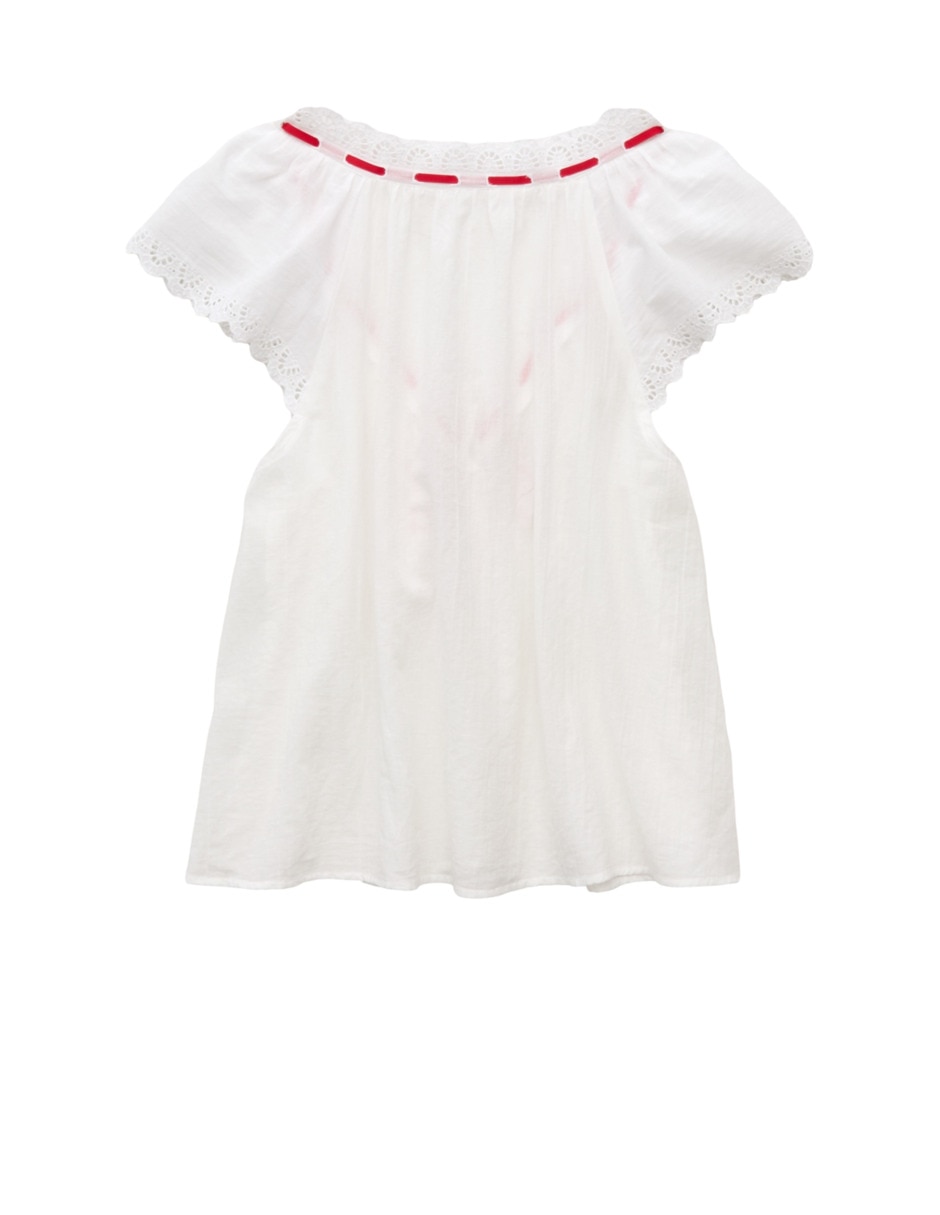 Blusa American Eagle manga corta para mujer