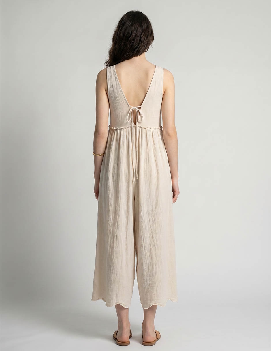 Jumpsuit American Eagle De Algodón Casual Estampado Liso Para Mujer