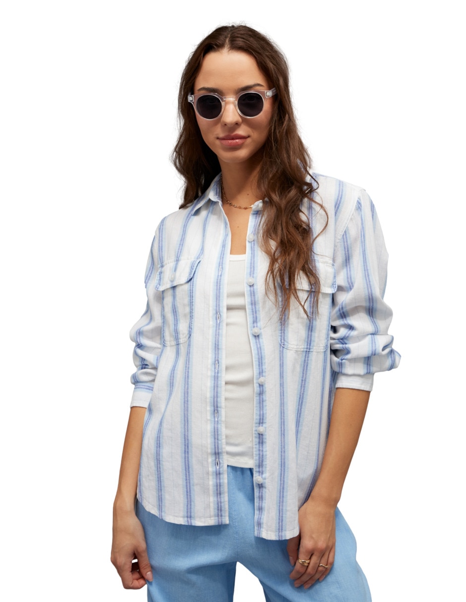 Blusa American Eagle manga larga para mujer
