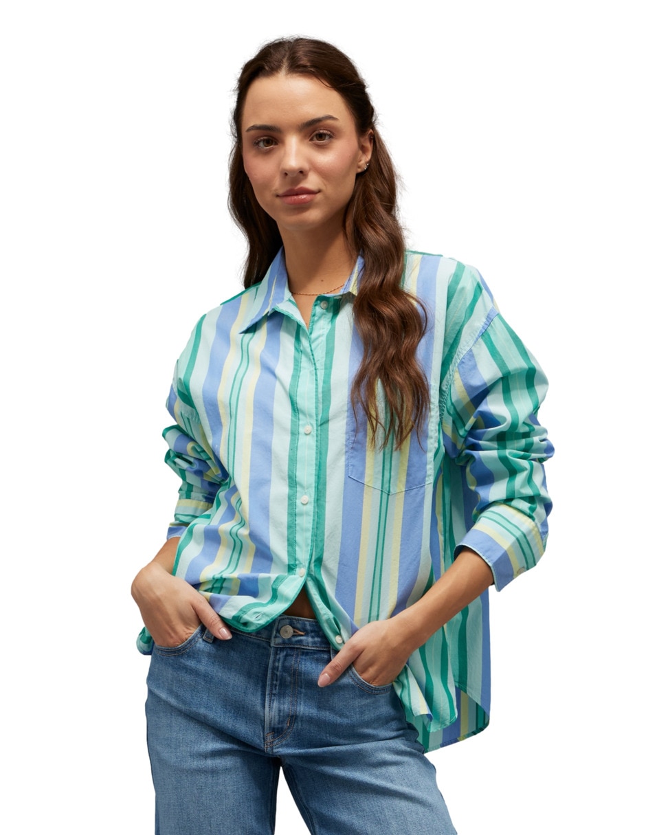 Blusa manga larga para mujer