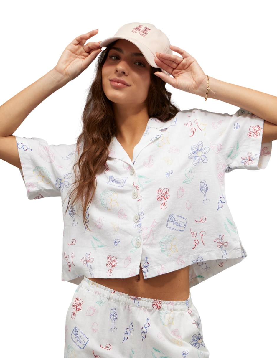 Blusa manga corta para mujer Blusa manga corta para mujer