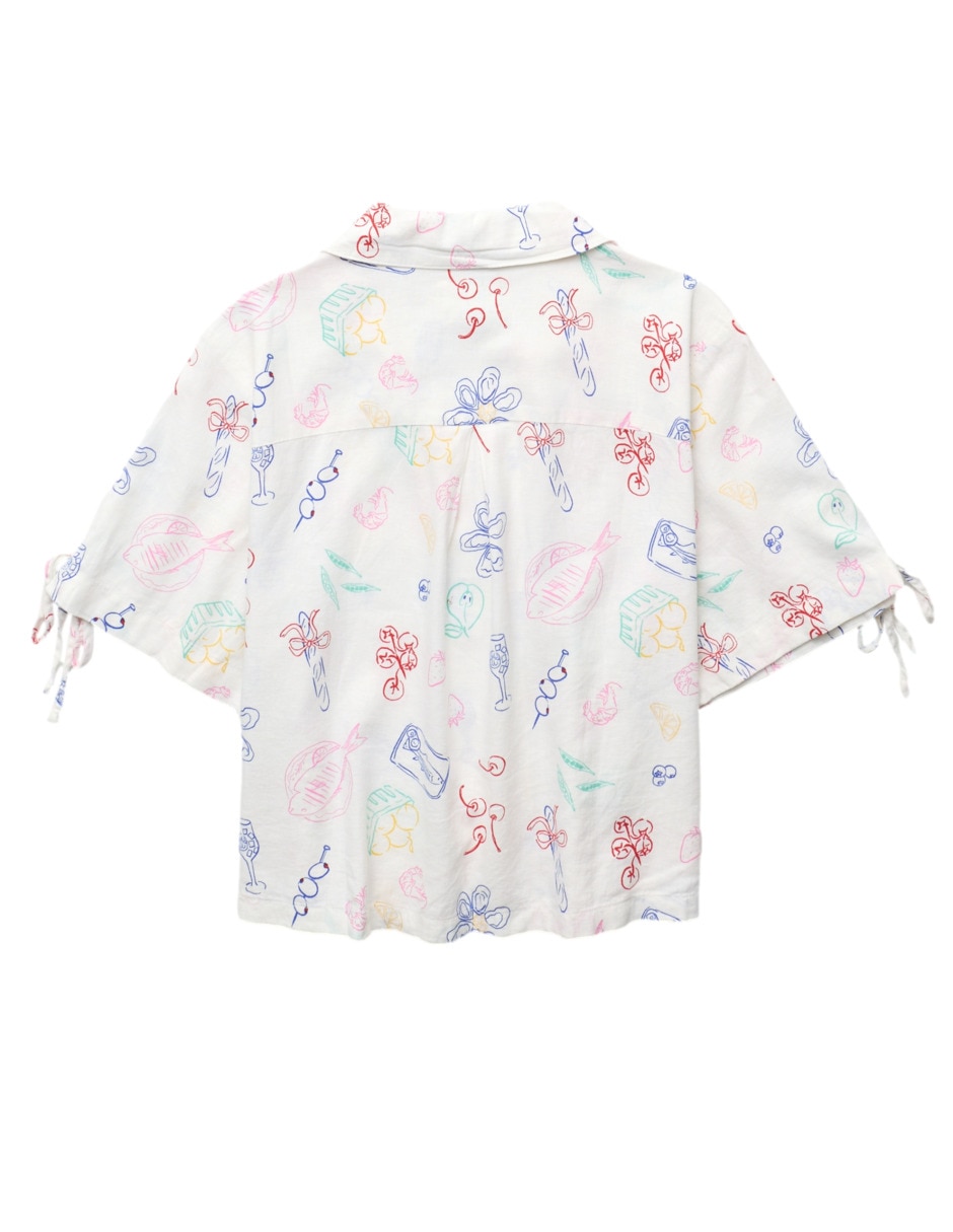 Blusa American Eagle manga corta para mujer