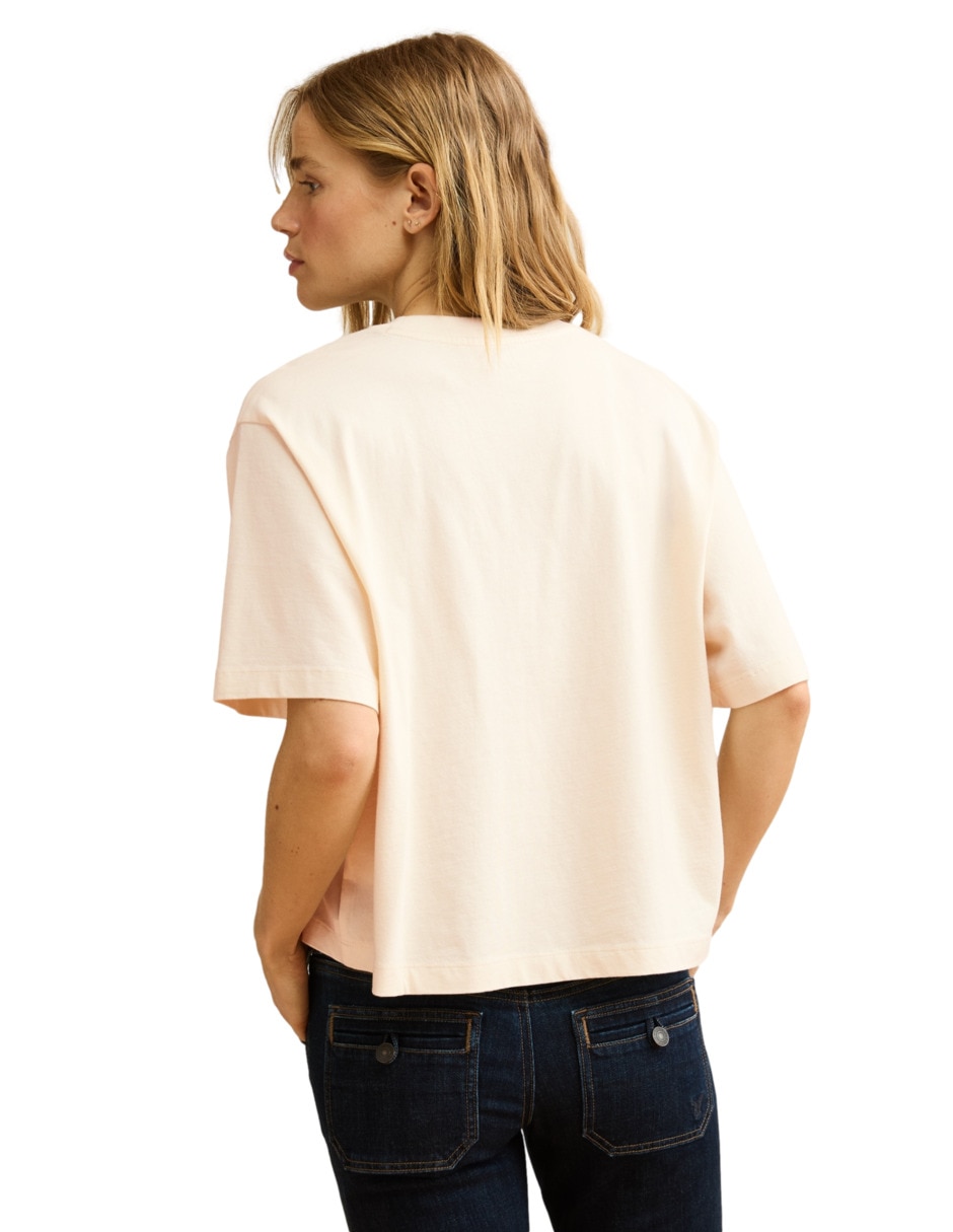 Playera manga corta American Eagle cuello redondo para mujer