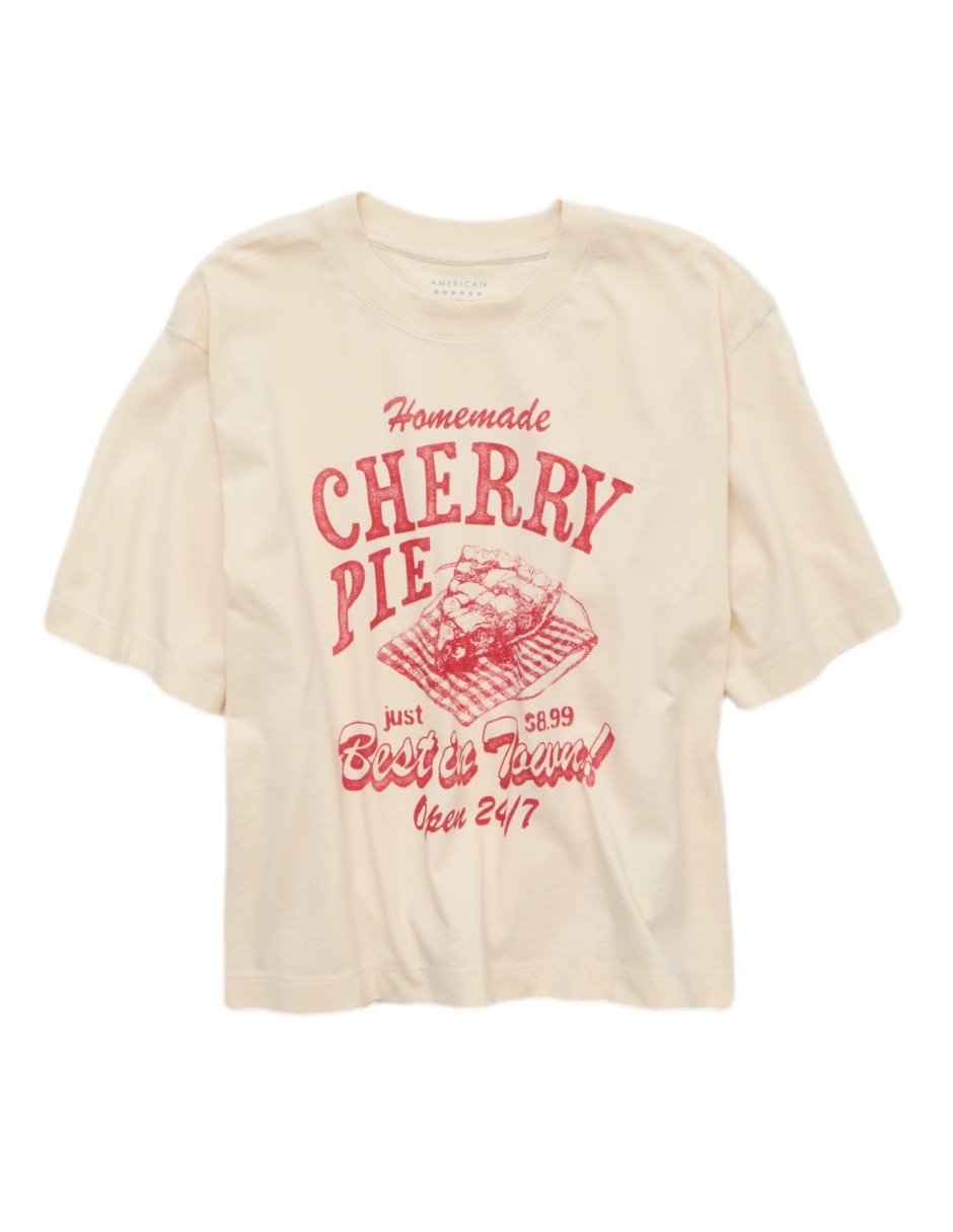 Playera manga corta American Eagle cuello redondo para mujer