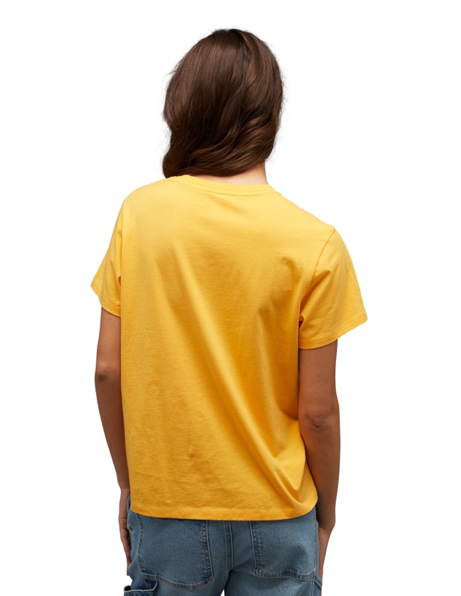 Playera manga corta Tees cuello redondo para mujer 2
